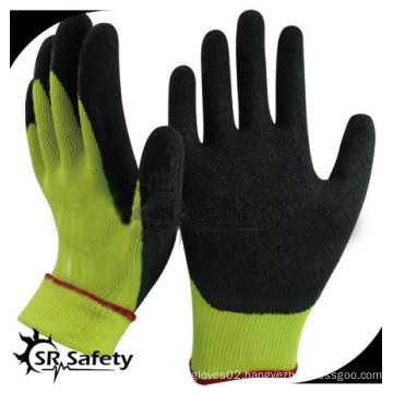 SRsafety 7g nappy acrylic liner rubber glove/work gloves/safety gloves